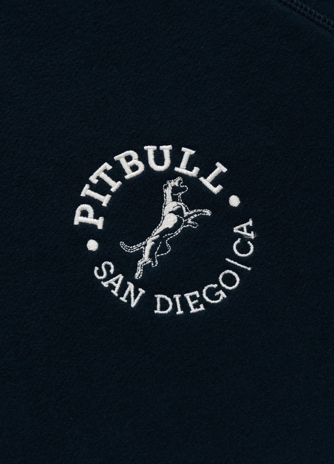 Bluza męska z kapturem Pit Bull San Diego CA ciemno granatowa