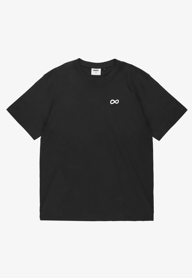 Koszulka męska t-shirt oversize Prosto Big Log Infinity czarna