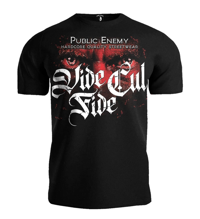 Koszulka męska T-shirt Public Enemy Vide Cul Fide czarna
