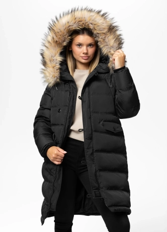 Kurtka damska zimowa parka Pit Bull Queenston czarna