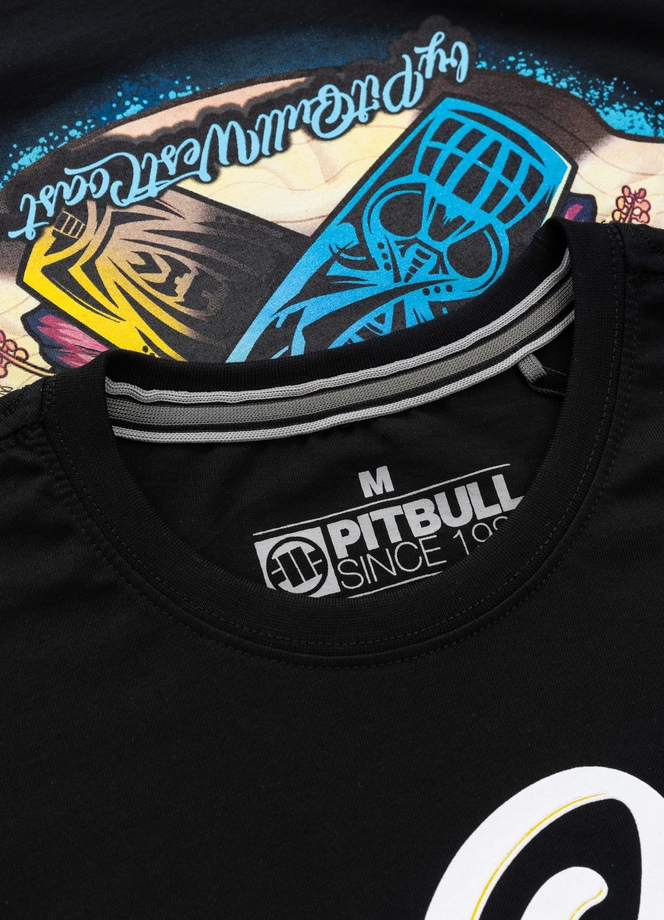 Koszulka męska T-Shirt Pit Bull Pitbull Surfdog czarna