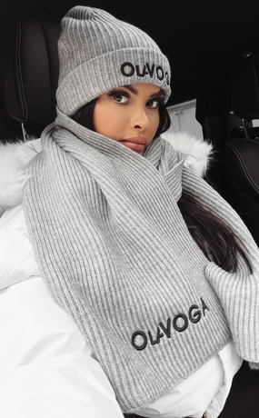 Szalik Olavoga Unisex Vivamito szary