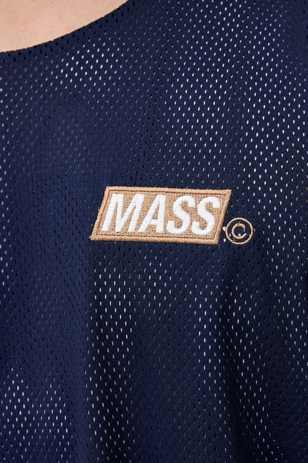 Koszulka męska Tank Top Mass Dnm Rust Reversible Mesh biała/granatowa