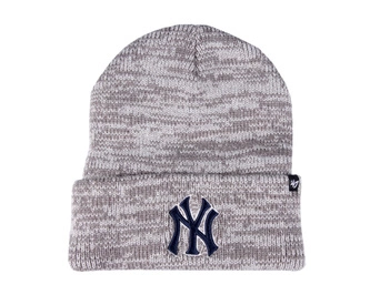 Czapka zimowa unisex 47 Brand MLB New York Yankees peper szara