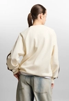 Bluza damska oversize Prosto Speed kremowa