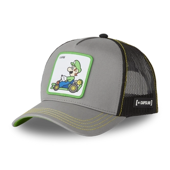 Czapka z daszkiem Capslab Super Mario Bros Luigi szaro/czarna