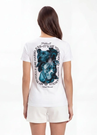 Koszulka t-shirt damska Pit Bull Protector biała