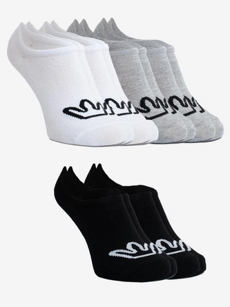 Skarpety męskie stopki Jigga Wear Crown 6-pak czarne/szare/białe