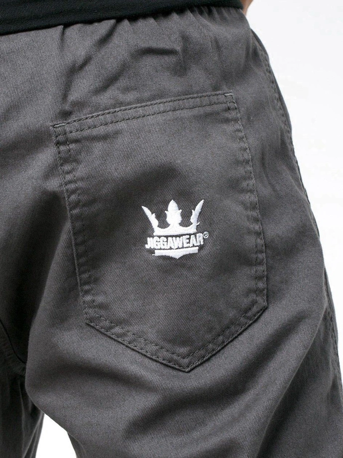 Spodnie męskie Jogger Jigga Wear Crown szare
