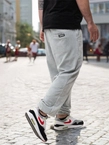 Spodnie męskie sztruksowe Jogger Jigga Wear Cord szare