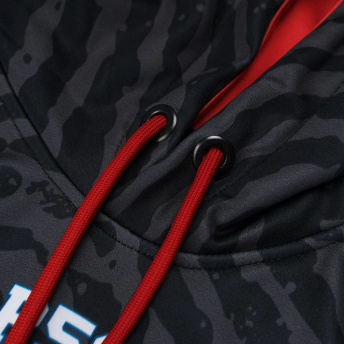 Bluza męska z kapturem Dudek P56 Imprinnt czarna