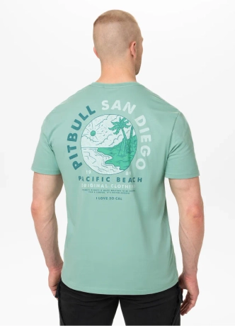 Koszulka męska T-Shirt Pit Bull Pitbull Planet Surf miętowa