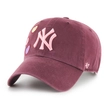 Czapka z daszkiem 47 Brand New York Yankees Candy Heart Clean Up bordowa