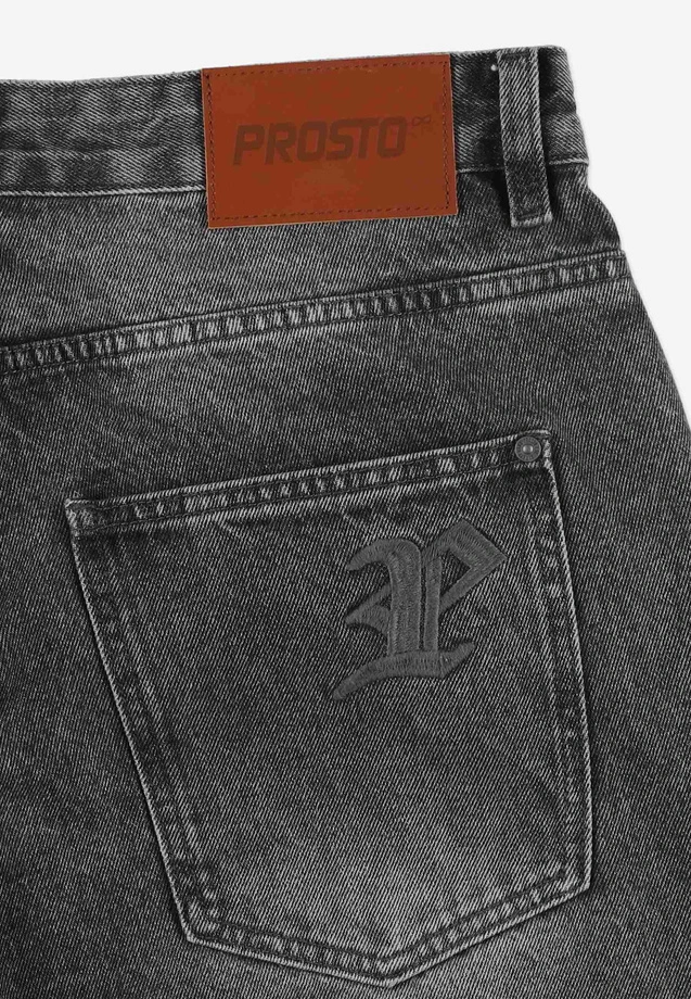Spodnie męskie Jeans Baggy Prosto Tarmac szare