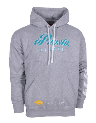 Bluza męska z kapturem Prosto Klasyk Lotsof hoody szara