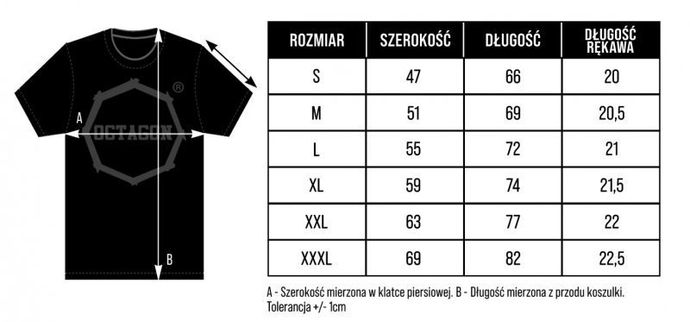 Koszulka męska T-shirt Octagon Legion czarna