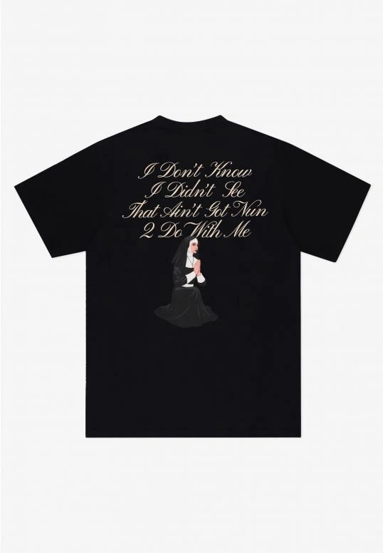 Koszulka męska t-shirt oversize Prosto Pray czarna