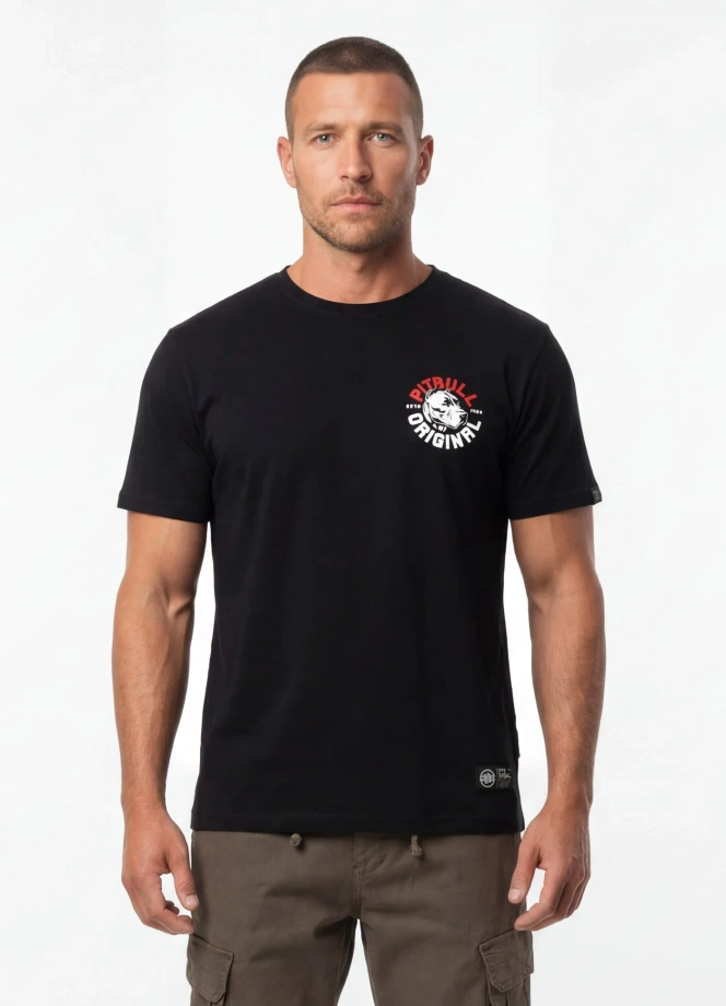 Koszulka męska T-Shirt Pit Bull Pitbull Dog SD czarna