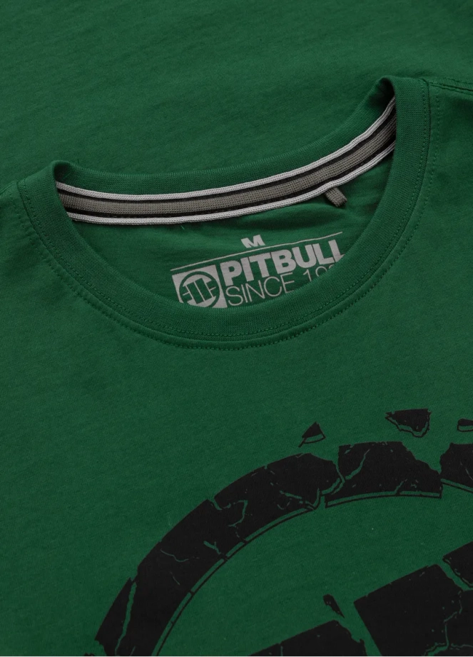 Koszulka męska T-Shirt Pit Bull Pitbull Scratch 25 zielona