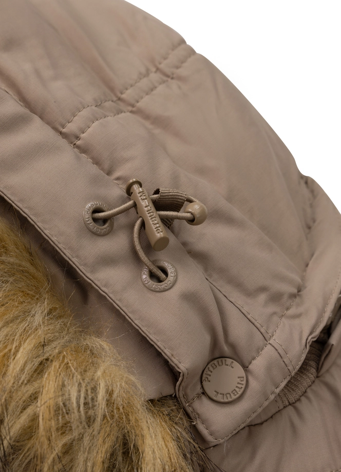 Kurtka zimowa męska Pit Bull Burnt Hooded Jacket beżowa