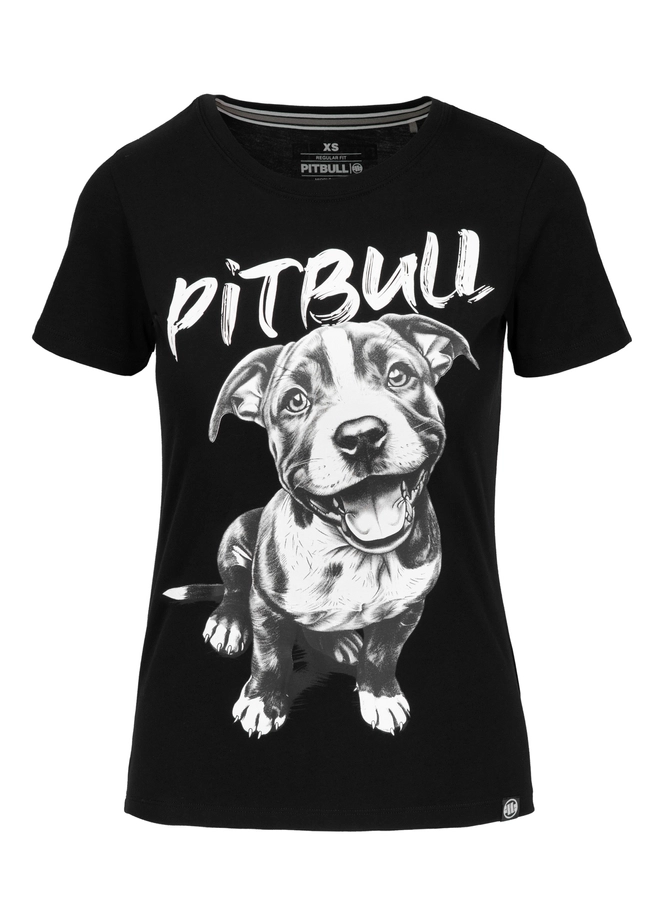 Koszulka t-shirt damska Pit Bull Pitbull Puppy 2 czarna