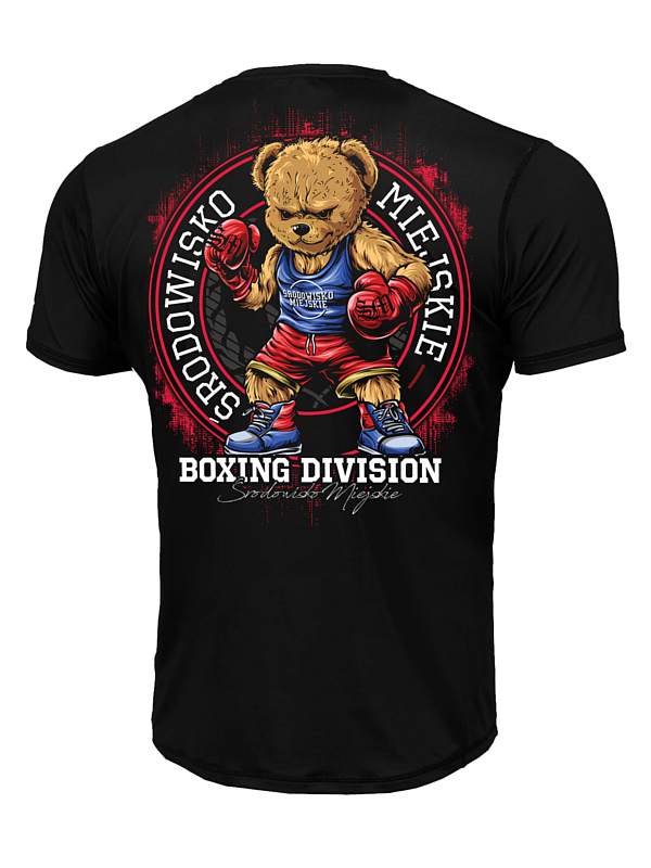 Koszulka sportowa męska Środowisko Miejskie Mesh Boxing Bear czarna