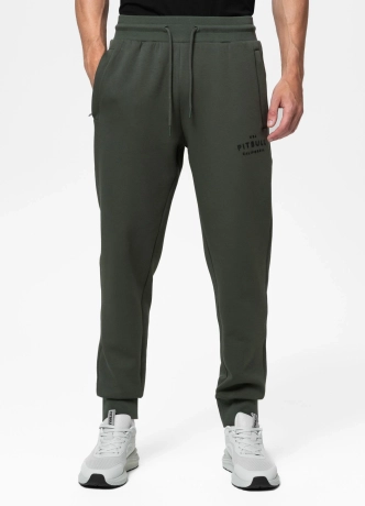 Spodnie męskie dresowe Pit Bull Sampson 25 ciemno zielone