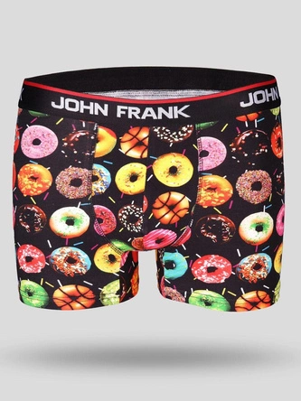 Bokserki męskie John Frank Donuts czarne