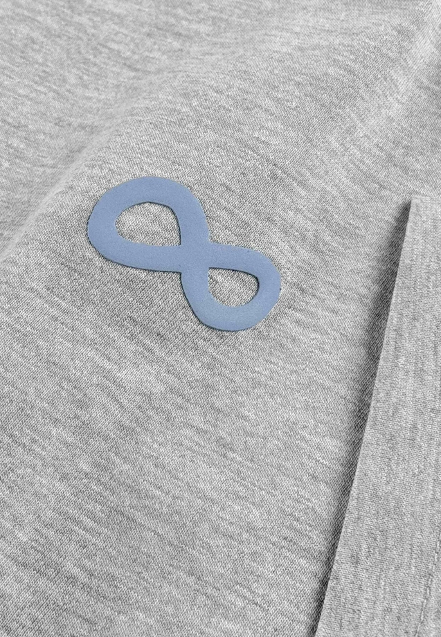 Koszulka męska t-shirt oversize Prosto Big Log Infinity szara