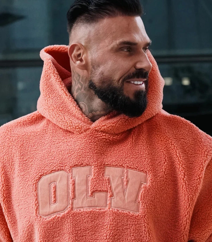 Bluza unisex Olavoga OROFIOU pomarańczowa