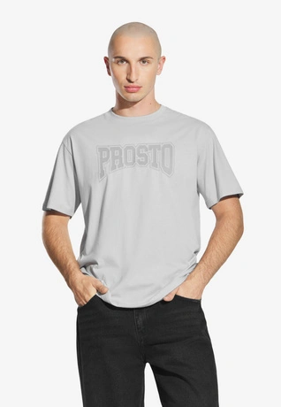 Koszulka męska t-shirt Prosto Collage szara