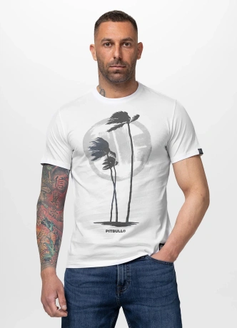 Koszulka męska T-Shirt Pit Bull Palms biała