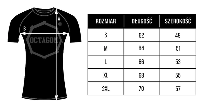 Koszulka męska rashguard Octagon PREMIUM Gladiator czarna