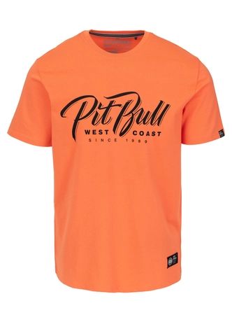 Koszulka męska T-Shirt Pit Bull Pitbull El Jeffe pomarańczowa