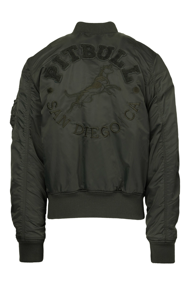 Kurtka męska przejściowa bejsbolówka Pit Bull Hacket zielona