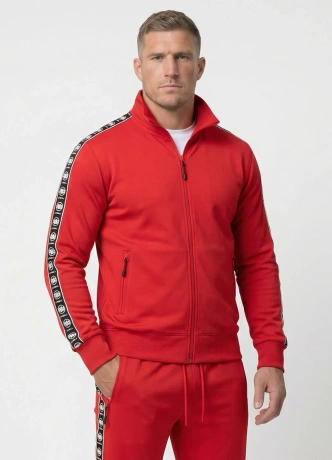 Bluza męska rozpinana Pit Bull Powers 26 fluo czerwona