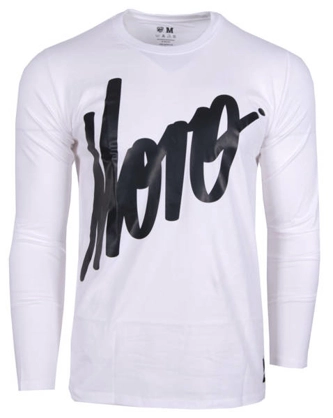 Koszulka longsleeve Moro Sport Slant Tag white