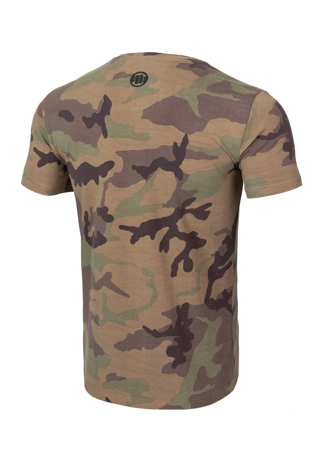 Koszulka męska T-Shirt Pit Bull Pitbull Classic Boxing Slim Fit woodland camo