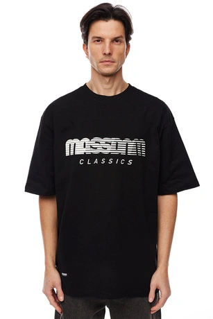 Koszulka męska t-shirt Mass Dnm Classic Fast czarna