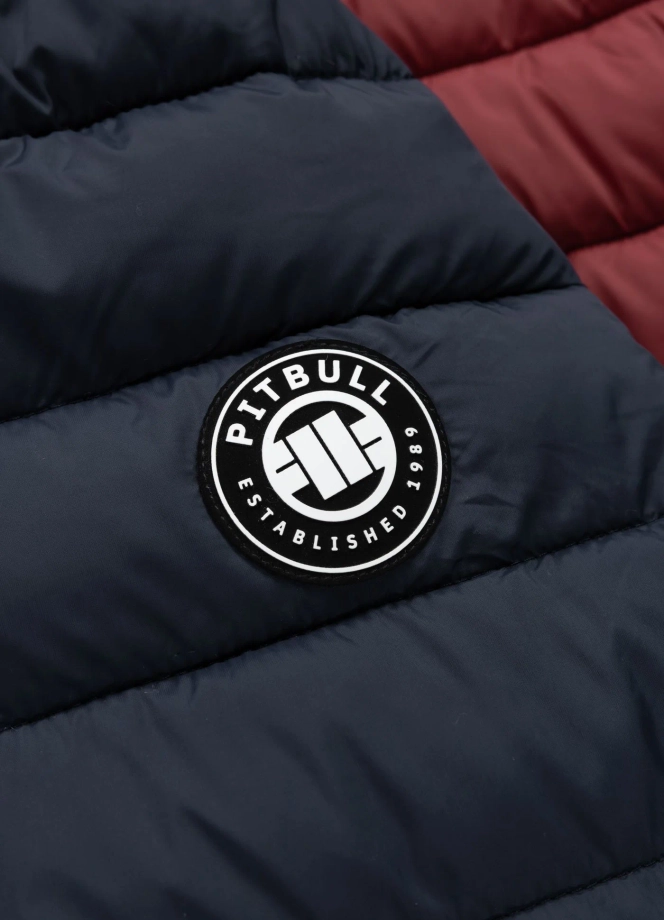 Kurtka zimowa męska Pit Bull Rubio granatowa/czerwona