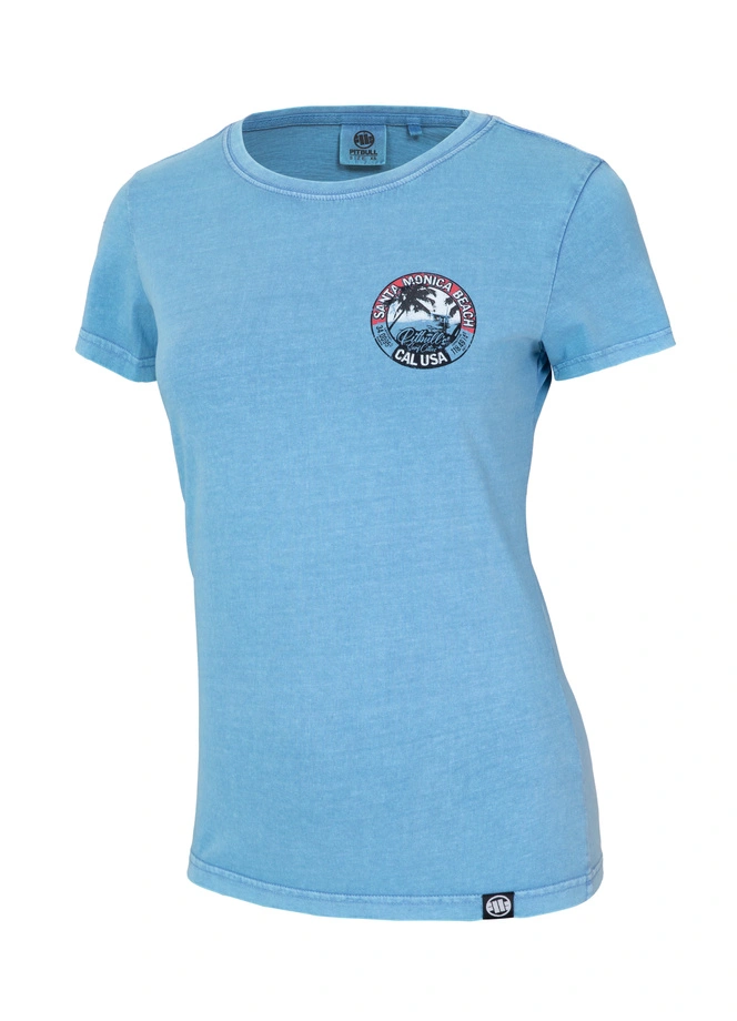Koszulka damska T-shirt Pit Bull Denim Washed Oceanside jasno niebieska