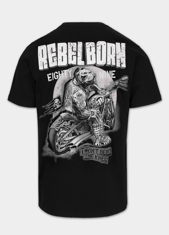 Koszulka męska T-Shirt Pitbull West Coast Rebel Born czarny