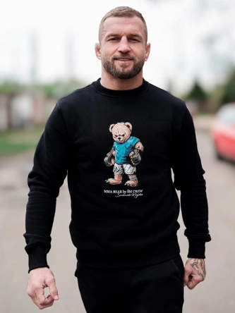 Bluza męska Środowisko Miejskie MMA Bear czarna