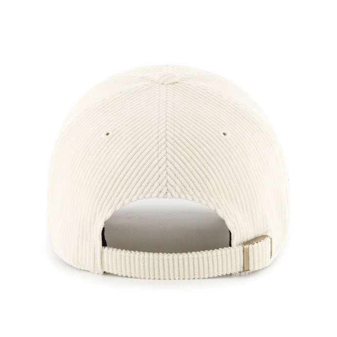 Czapka z daszkiem 47 Brand sztruksowa New York Yankees Base Runner Clean Up kremowa