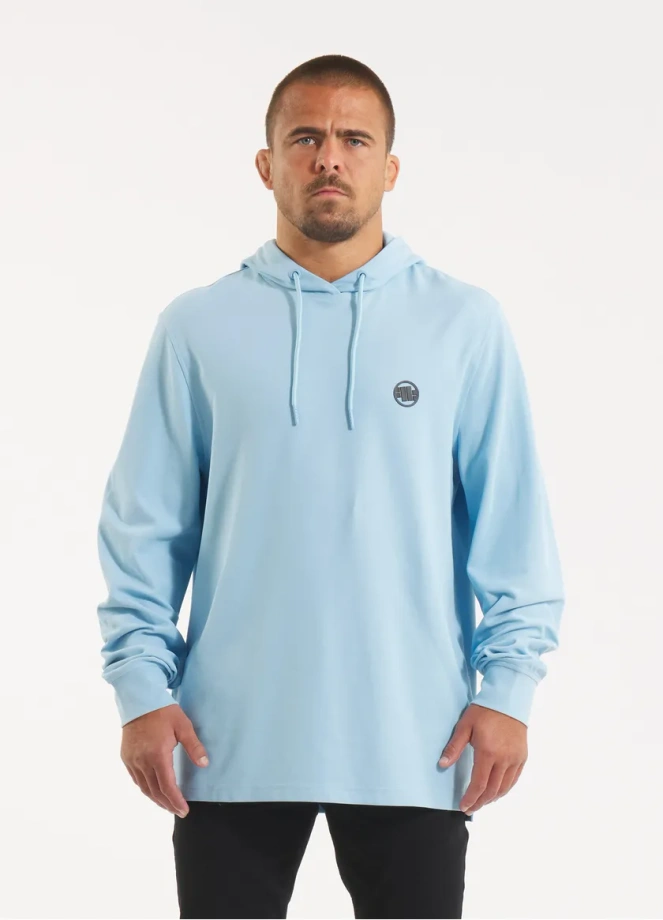 Bluza męska Pitbull Pit Bull Pique Rockey hooded niebieska
