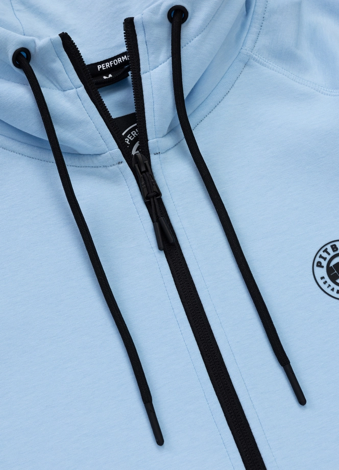 Bluza męska rozpinana z kapturem Pit Bull Dogwood 25 ZIP jasno niebieska