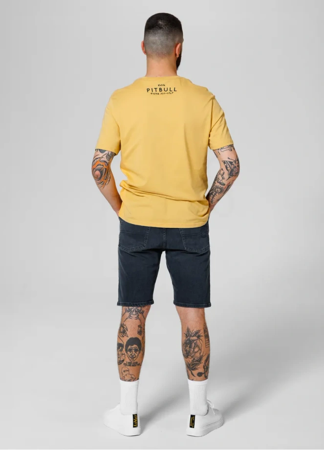 Spodenki szorty jeans męskie Pitbull Dark Wash Highlander granatowe