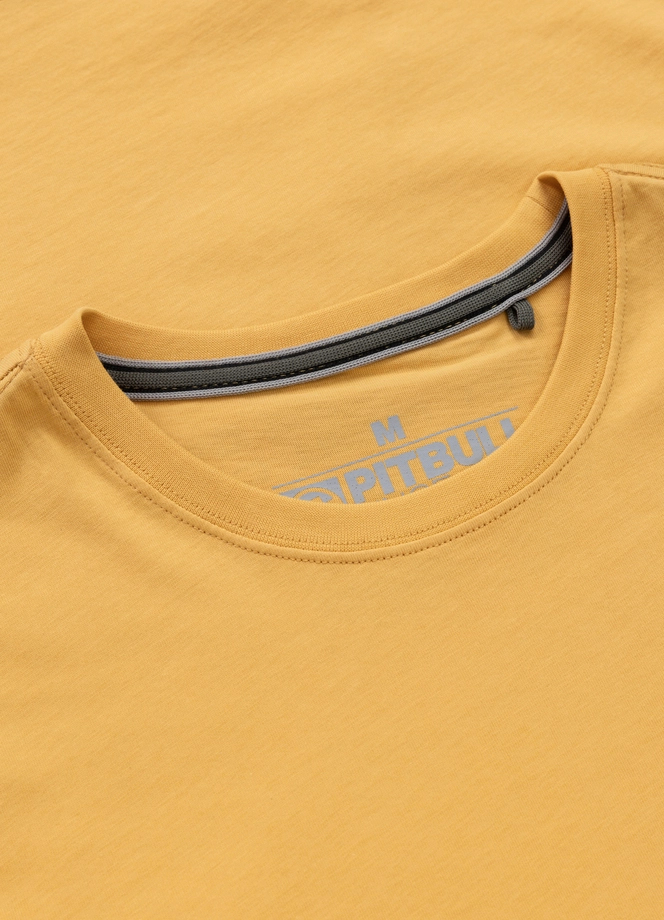 Koszulka męska T-Shirt Pit Bull Pitbull Skull Surf żółta