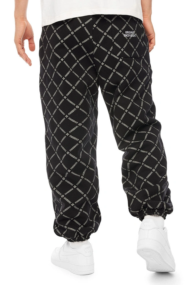 Spodnie dresowe męskie Baggy Mass DNM Monogram czarne