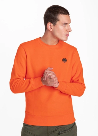 Bluza bez kaptura Pitbull Small Logo orange